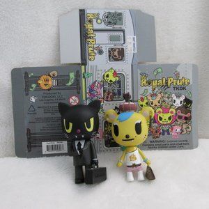 Tokidoki Two Royal Pride Agent Meow and Savana with 1 Box Small 3.5" from 2012